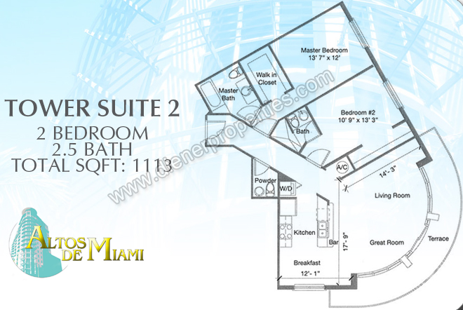 Altos de Miami Condo Floor Plans